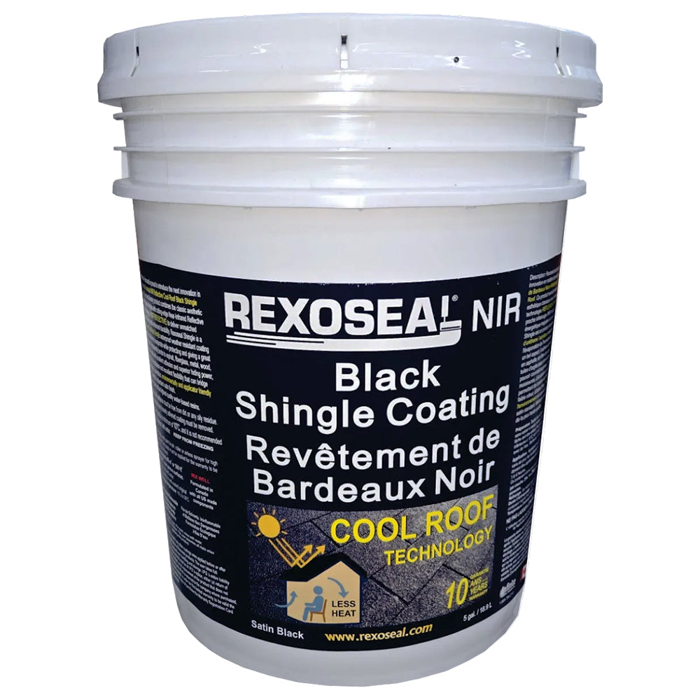 Revêtement Noir Réfléchissant la Chaleur pour Toit en Bardeaux