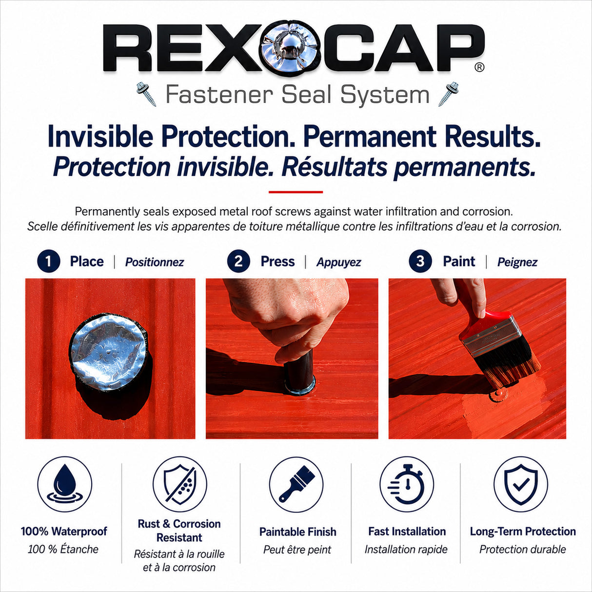 Système d'étanchéité pour fixations Rexocap